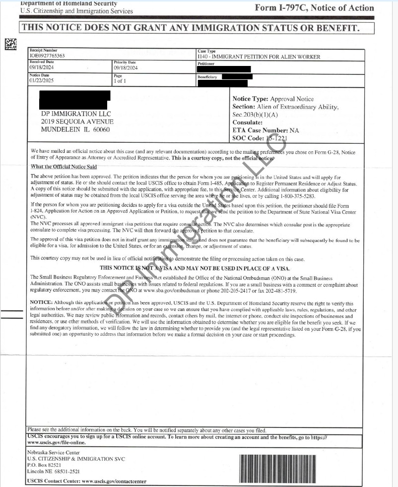 USCIS Approval After NOID