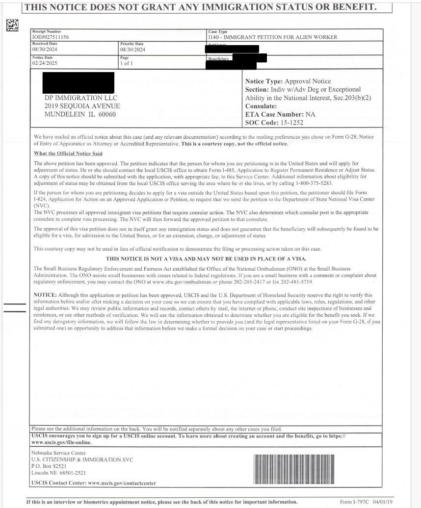 USCIS Approval after RFE