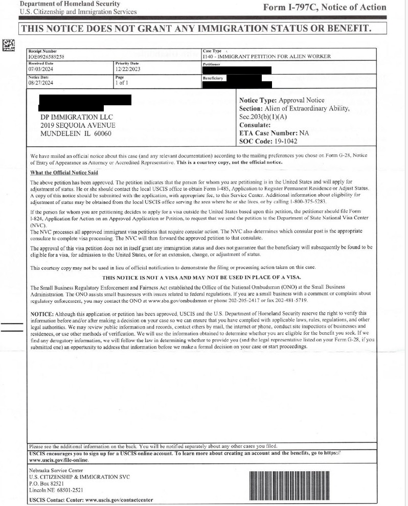 USCIS Approval after NOID