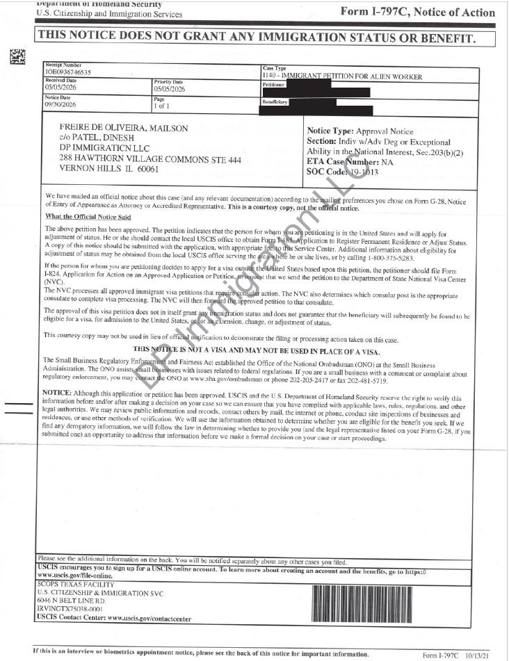 USCIS Approval